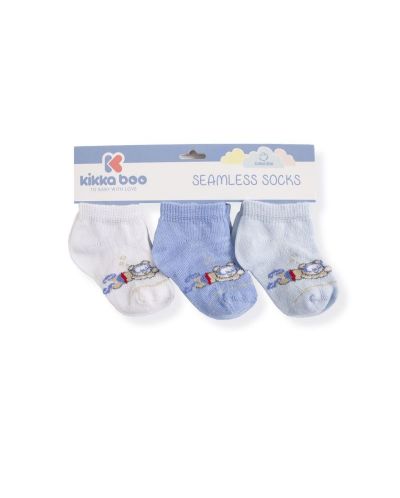 Бебешки къси чорапи KikkaBoo Diver - Памучни, 2-3 години, сини - 1