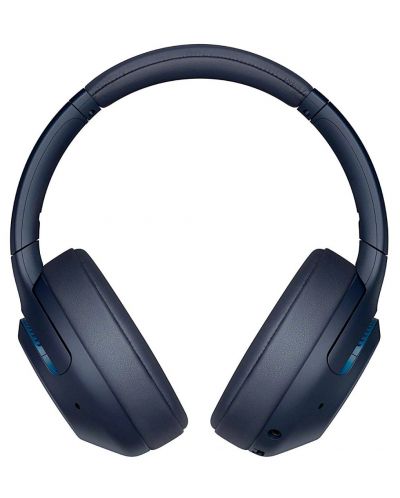 Безжични слушалки с микрофон Sony - WH-XB900N, сини - 1