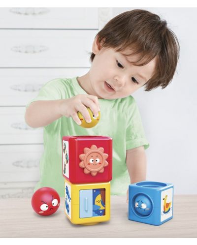Бебешка кула от активни кубчета Hola Toys - 6