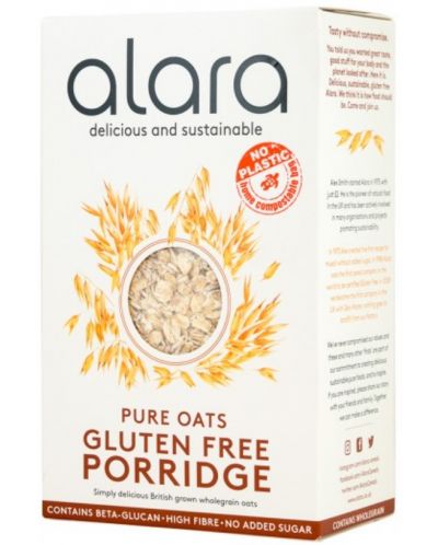 Pure Oats Gluten Free Porridge, 500 g, Alara - 1