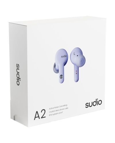 Безжични слушалки Sudio - A2, TWS, ANC, лилави - 7