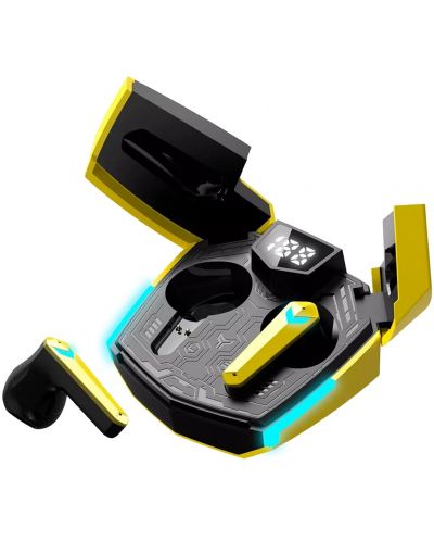 Безжични слушалки Canyon - DoubleBee GTWS-2, TWS, жълти/черни - 3
