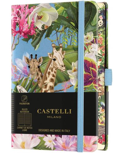 Бележник Castelli Eden - Giraffe, 9 x 14 cm, линиран - 1