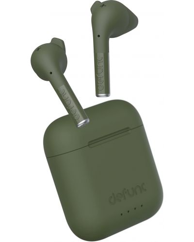 Безжични слушалки Defunc - TRUE TALK, TWS, зелени - 1