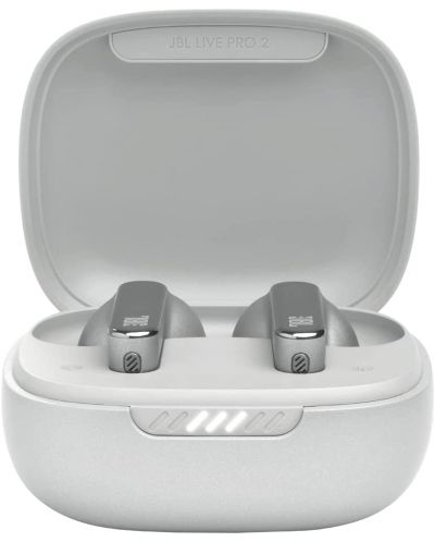 Безжични слушалки JBL - Live Pro 2, TWS, ANC, сребристи - 4