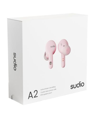 Безжични слушалки Sudio - A2, TWS, ANC, розови - 7