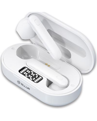 Безжични слушалки Tellur - Flip, TWS, бели - 2