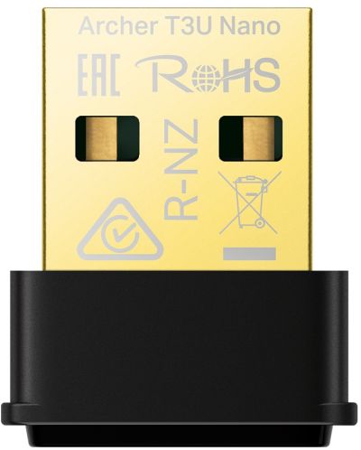 Безжичен USB адаптер TP-Link - Archer T3U Nano, 1.3Gbps,черен - 1