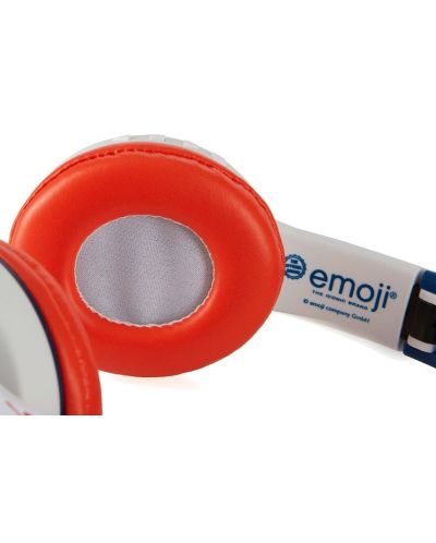 Детски слушалки с микрофон Emoji - Game, безжични, сини - 5