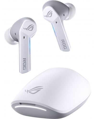 Безжични слушалки ASUS - ROG Cetra True Wireless, ANC, бели/сиви - 3