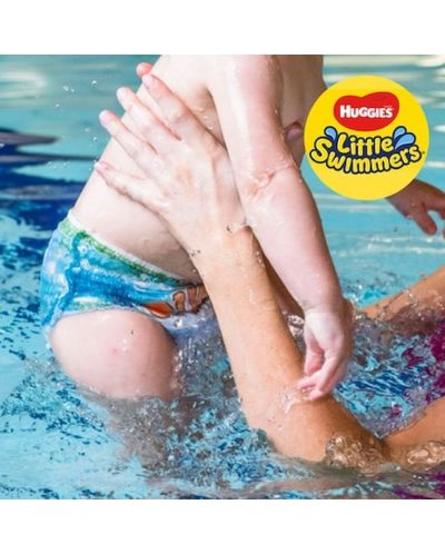 Бебешки бански пелени Huggies Little Swimmers - Размер 5, 12-18 kg, 11 броя - 4