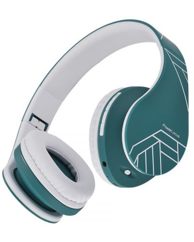 Безжични слушалки PowerLocus - P2, бели/сини - 2