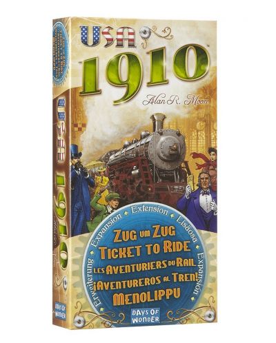 Разширение за настолна игра Ticket to Ride USA 1910 - 1