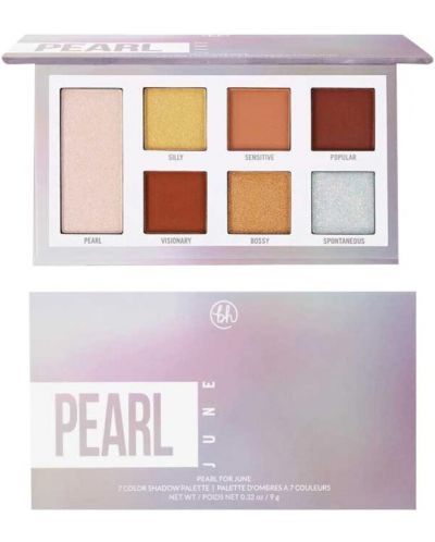 BH Cosmetics Birthstone Палитра сенки Pearl, 7 цвята - 2