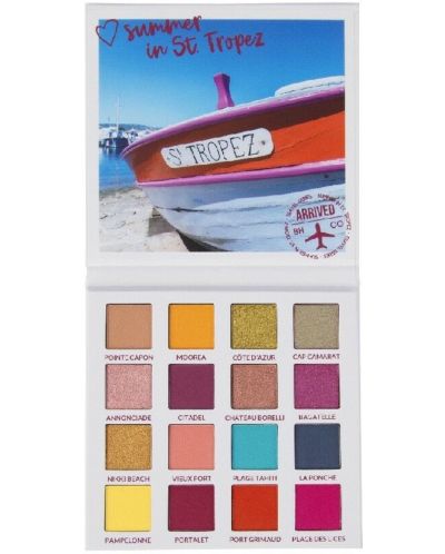 BH Cosmetics Палитра сенки Summer In St Tropez, 16 цвята - 4
