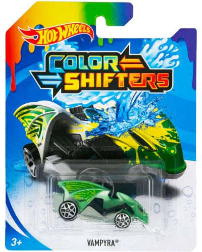 Количка Hot Wheels Colour Shifters - Vampyra, с променящ се цвят - 1