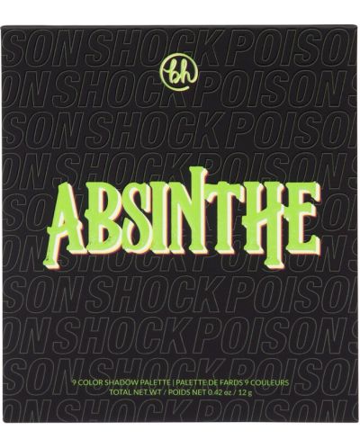 BH Cosmetics Poison Палитра сенки Absinthe, 9 цвята - 2