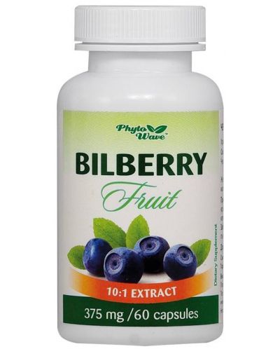 Bilberry Fruit, 375 mg, 60 капсули, Phyto Wave - 1