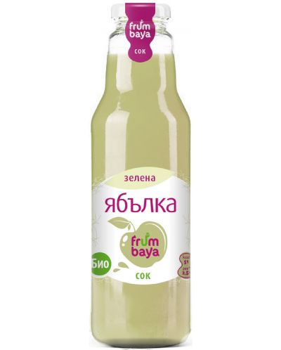 Био сок Frumbaya - Зелена ябълка, 750 ml - 1