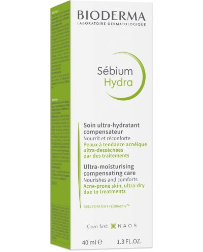 Bioderma Sébium Интензивно хидратиращ крем Hydra, 40 ml - 2