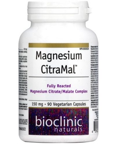 Bioclinic Naturals Magnesium CitraMal, 150 mg, 90 капсули, Natural Factors - 1