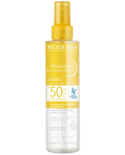 Bioderma Photoderm Двуфазна слънцезащитна вода Anti-Ox, SPF50, 200 ml - 1