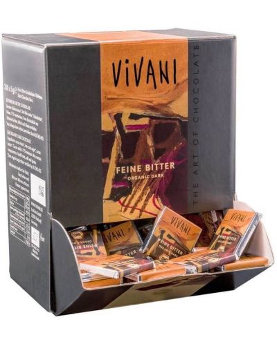 Био натурален шоколад, мини, 200 броя х 5 g, Vivani - 1