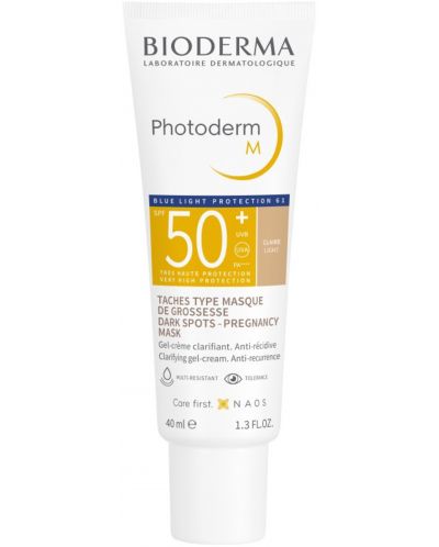 Bioderma Photoderm Оцветен крем M, светъл, SPF50+, 40 ml - 1