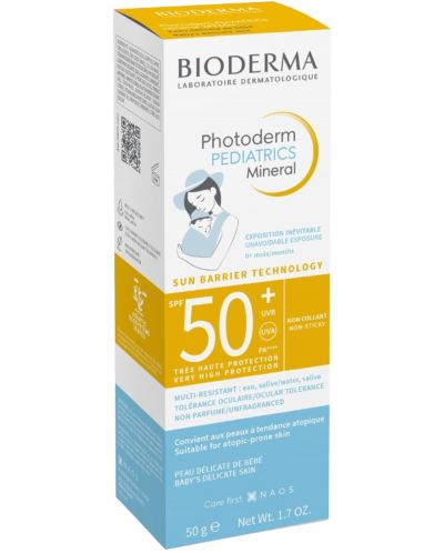 Bioderma Photoderm Минерален крем Pediatrics, SPF 50+, 50 g - 3