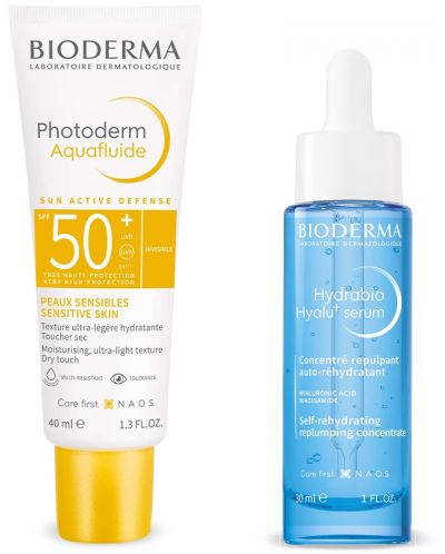 Bioderma Hydrabio & Photoderm Комплект - Серум Hyalu+ и Слънцезащитен крем, SPF50+, 30 + 40 ml - 1