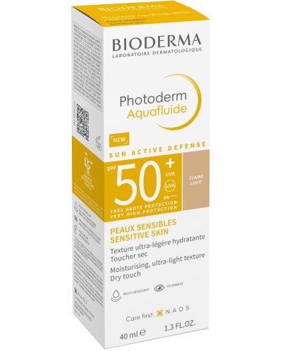 Bioderma Photoderm Слънцезащитен крем Aquafluide, светъл, SPF 50+, 40 ml - 2