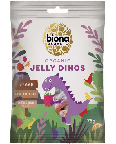 Био желирани бонбони Biona – Динозаври, 75 g - 1
