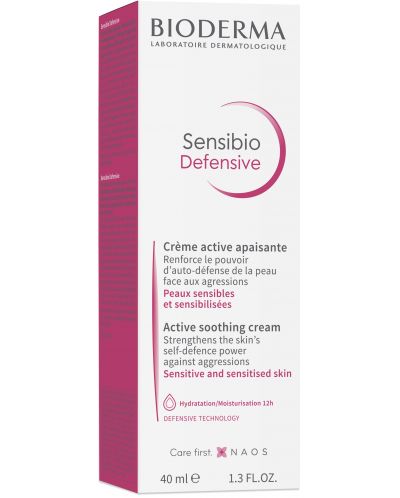 Bioderma Sensibio Активен успокояващ крем Defensive, 40 ml - 3