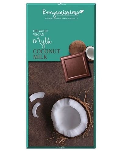 Био веган шоколад с кокосово мляко, 70 g, Benjamissimo - 1