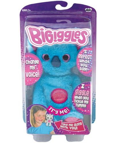Интерактивна играчка Bigiggles - Повтарящо животинче Bruce, синя коала - 4