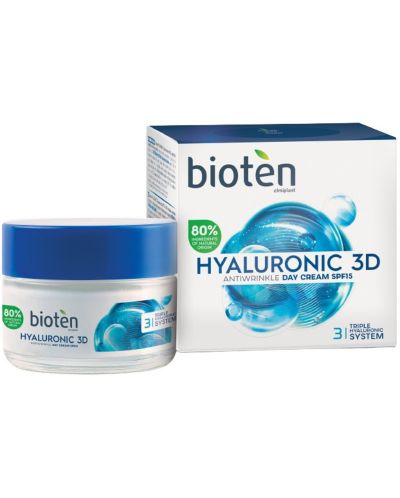 Bioten Hyaluronic 3D Дневен крем за лице, 50 ml - 1