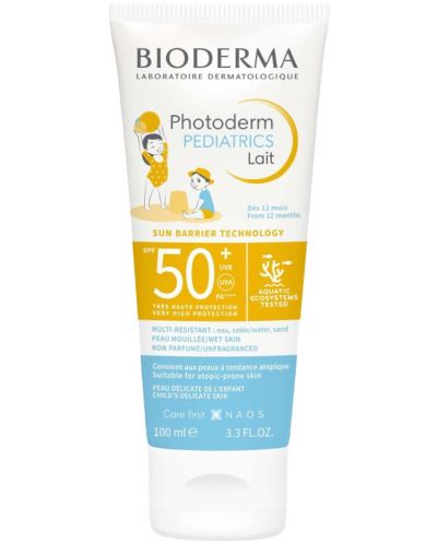 Bioderma Photoderm Слънцезащитно мляко Pediatrics, SPF50+, 100 ml - 1