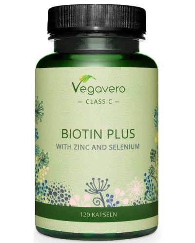 Biotin Plus with Zinc and Selenium, 120 капсули, Vegavero - 1