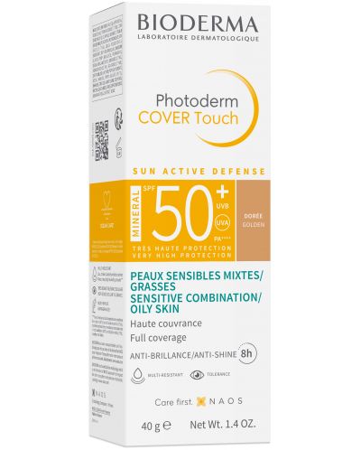 Bioderma Photoderm Слънцезащитен крем Cover Touch, тъмен, SPF50+, 40 g - 2