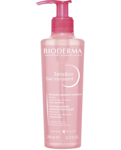 Bioderma Sensibio Успокояващ мицеларен гел, 200 ml - 1
