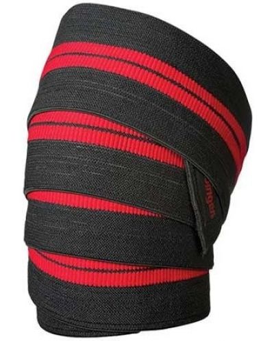 Бинтове за коляно Harbinger - Red Line, 198 cm, черни/червени - 1