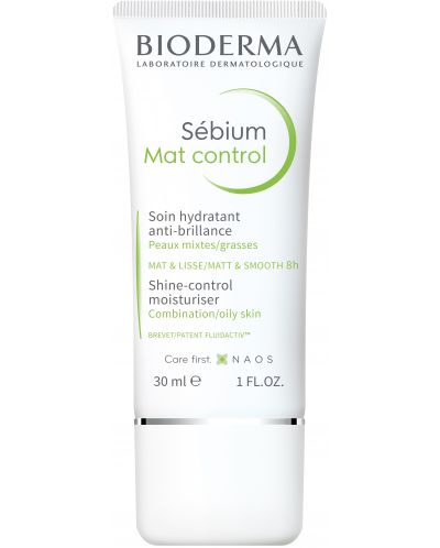 Bioderma Sébium Матиращ и изглаждащ крем Mat Control, 30 ml - 1