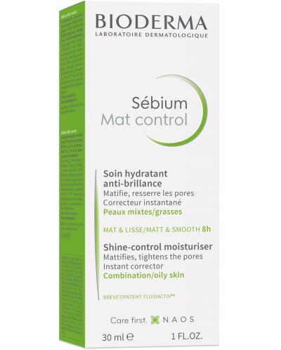 Bioderma Sébium Матиращ и изглаждащ крем Mat Control, 30 ml - 2