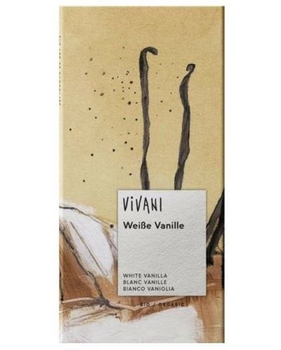 Био бял шоколад с ванилия, 80 g, Vivani - 1