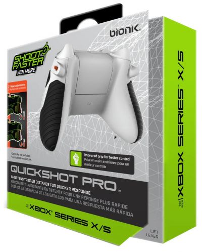 Аксесоар Bionik - Quickshot Pro, бял (Xbox Series X/S) - 3