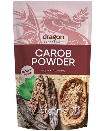 Био брашно от рожков, 200 g, Dragon Superfoods - 1