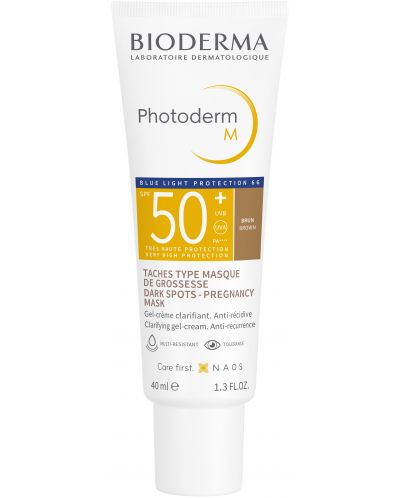 Bioderma Photoderm Слънцезащитен оцветен крем M, тъмен, SPF50+, 40 ml - 1