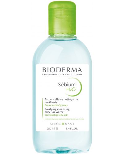 Bioderma Sébium Мицеларна вода H20, 250 ml - 1