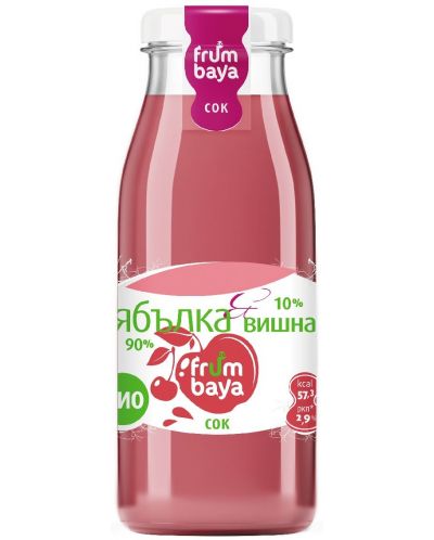 Био сок Frumbaya - Ябълка и вишна, 250 ml - 1
