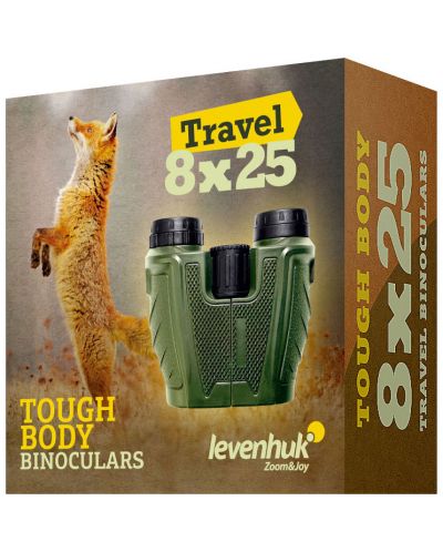 Бинокъл Levenhuk - Travel, 8x25, зелен - 2